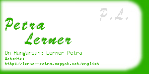 petra lerner business card